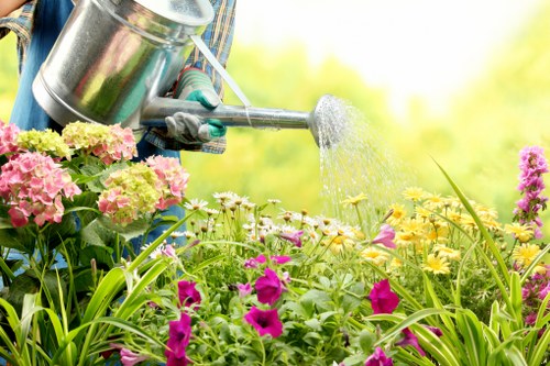 Garden landscaping work being scheduled and confirmed for a property